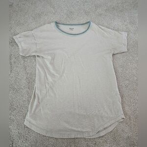 Madewell Cotton Crew Neck Basic Tee Size Small, Olive Green